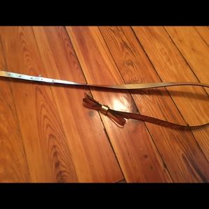 Kate Spade gold bow belt